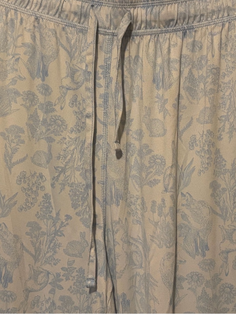 Eddie Bauer Pale Blue Floral Pajama Pants